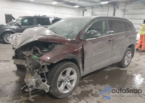 2017 Toyota Highlander Limited from USA, damaged, VIN 5TDDZRFH9HS468813